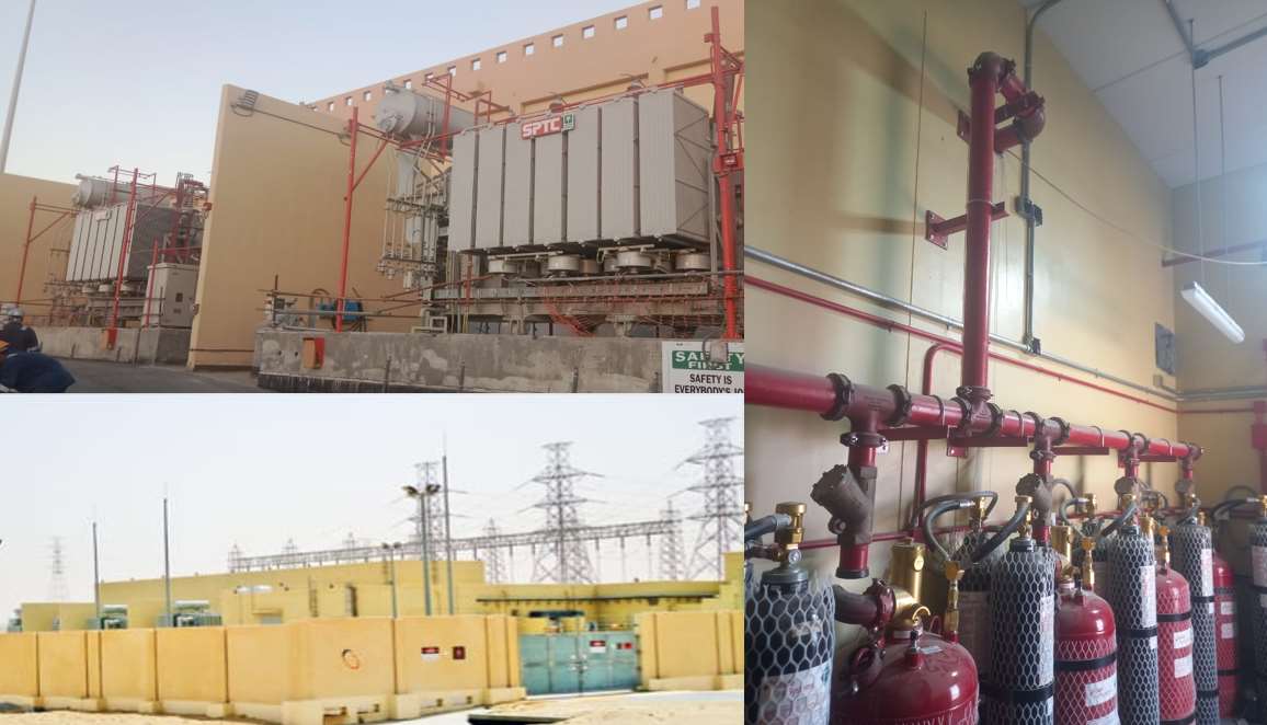 Fire Fighting Systems Installation – BUHAIYRAT Substation 2025